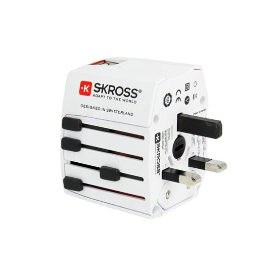 Cestovní adaptér Skross univerzální, USB nabíječka A+C PA48USBC