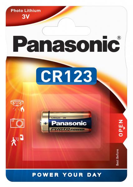 Baterie Panasonic CR123A 1ks Lithiová baterie CR123 akce, množstevní sleva, 3V