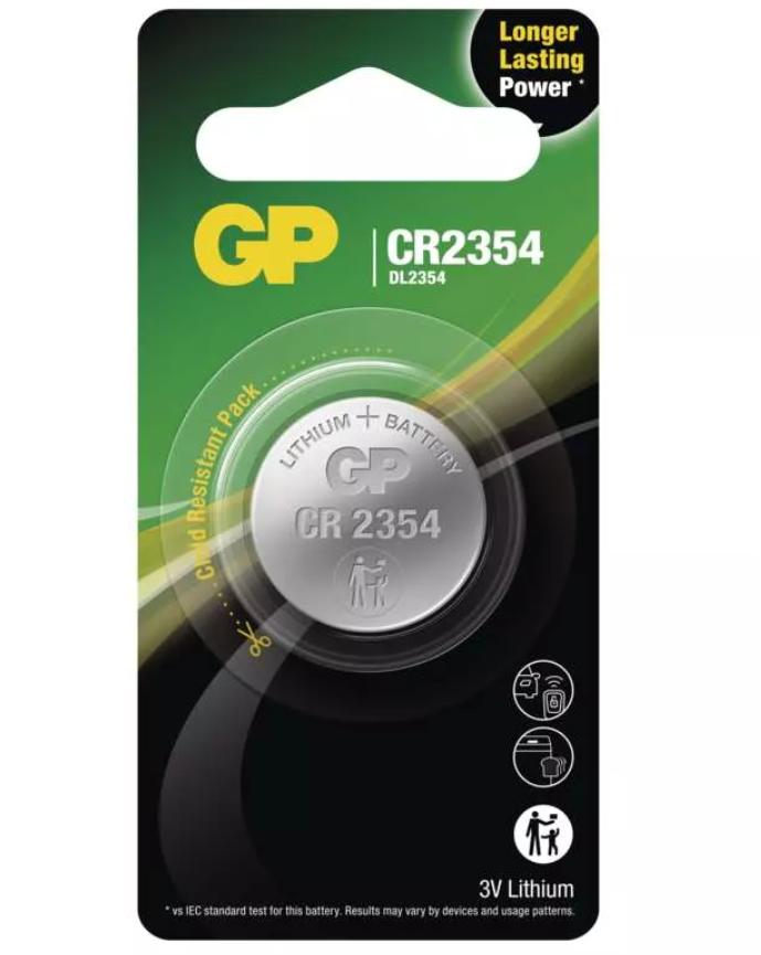 Lithiové 3V baterie GP CR-2354 1 ks originální baterie GP CR2354 v blistru