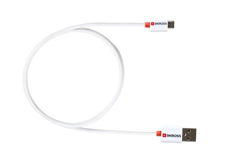 USB kabel, USB-A na USB-B micro USB, kabel délka 1m, SKROSS