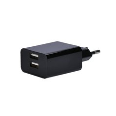 USB nabíjecí adaptér, 2xUSB - A, 3100mA, SOLIGHT