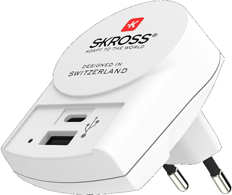 SKROSS USB nabíjecí adaptér SKROSS Type-C Euro, 5400mA max. DC55