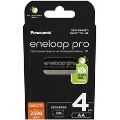 Baterie AA/HR6 2500mAh PANASONIC ENELOOP PRO, 4 ks (blistr)