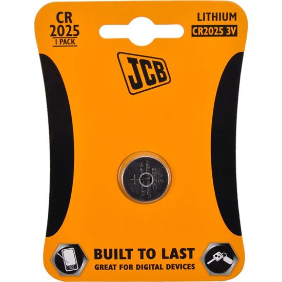 JCB knoflíková lithiová baterie CR2025, blistr 1 k