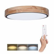 LED svítidlo 60W, 4200lm, stmívatelné, dálkové ovládání, 51cm, Solight Iron Oak