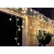 LED vánoční závěs 360 LED, 9m x 0,7m, přívod 6m, rampouchy, teple bílý, SOLIGHT