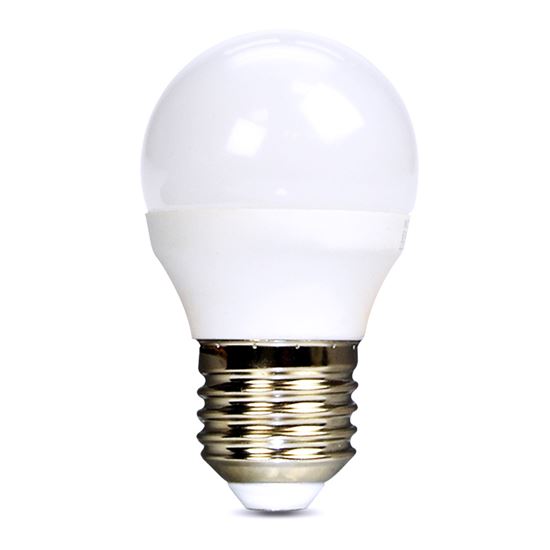 Solight LED žárovka malá kulička, E27 6W, 4000K (studená bílá), 420 lm WZ418-1
