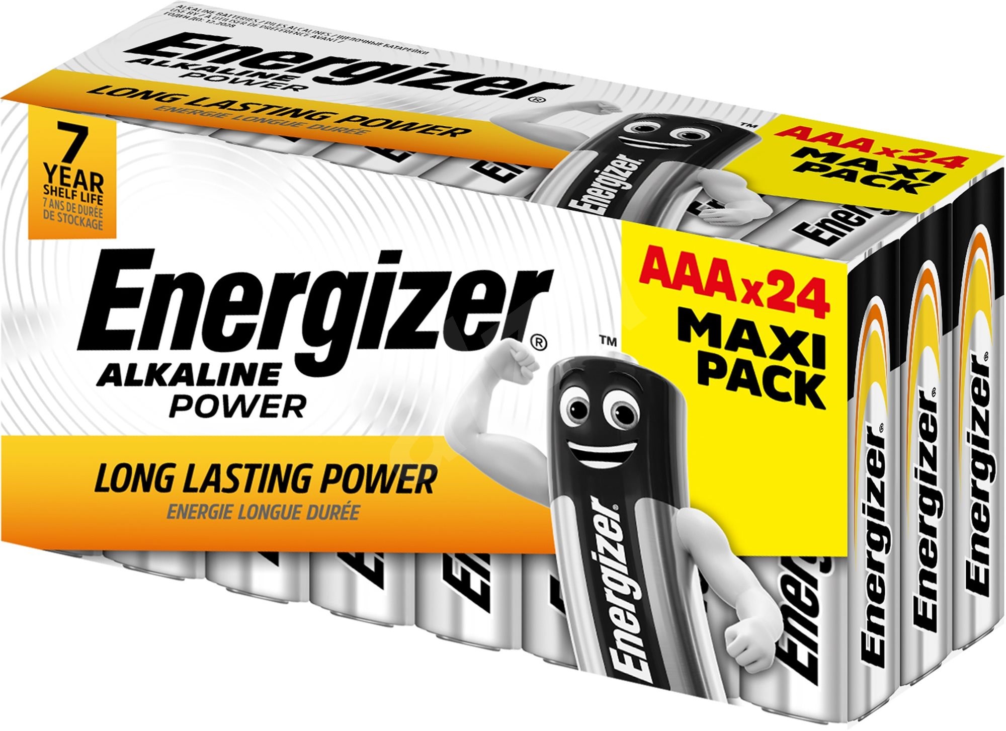 Energizer Alkaline Power AAA, Family pack 24ks akční balení alkalických baterií Energizer LR03 24ks