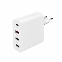 USB nabíjecí adaptér 3+1, 48W, QC3.0+PD, 3x USB-A, 1x USB-C, SOLIGHT