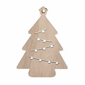 LED nástěnná dekorace vánoční stromek, 24x LED, 2x AA, Solight
