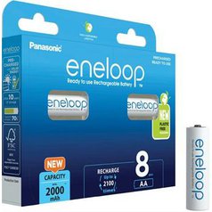 Baterie AA/HR6 2000mAh PANASONIC ENELOOP, 8 ks (blistr)