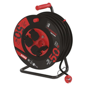Profi prodlužovací kabel na bubnu 50m, 4 zásuvky, 3x2,5mm2, guma, EMOS