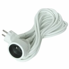 Prodlužovací kabel 1 zásuvka 10m, průřez 3x1,5mm2, bílá, SOLIGHT