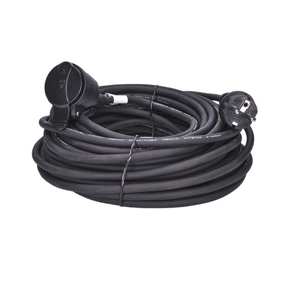 Prodlužovací kabel 1 zásuvka 20m, průřez 3x1,5mm2, gumový, SOLIGHT PS32