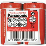 Baterie R20/D Panasonic, 2 ks (shrink)