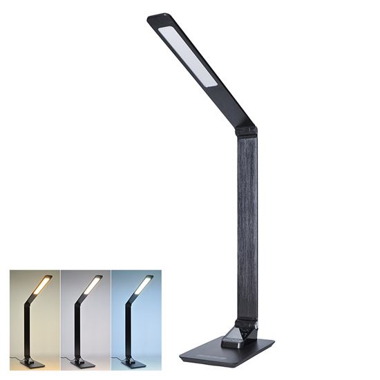 Solight WO59-B Solight LED stolní lampička, stmívatelná, černá