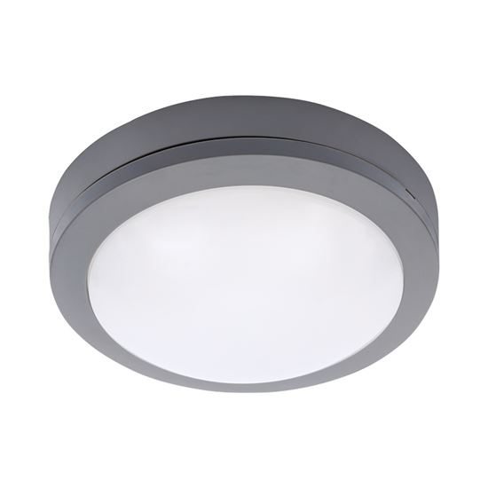 Solight LED venkovní osvětlení kulaté, šedé, 13W, 910lm, 4000K, IP54 WO746