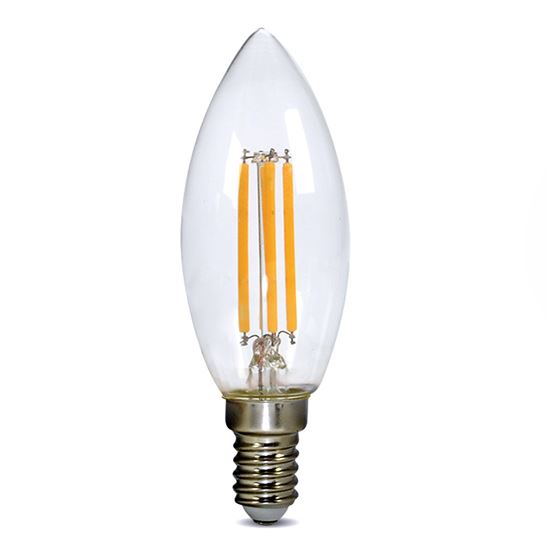Solight LED žárovka retro, svíčka 4W, E14, 3000K, 360°, 440lm WZ401A