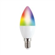 LED žárovka   5W (35W) E14 WiFi SOLIGHT, svíčka, multicolor