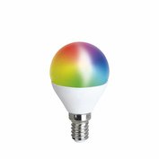 LED žárovka   5W (37W) E14, mini globe, WiFi, SOLIGHT, multicolor