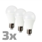 LED žárovka  10W (60W) E27 SOLIGHT ECOLUX, 3 ks, teplá bílá